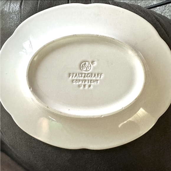 DISCONTINUED Pfaltzgraff “Meadow Lane” Pattern Gravy Boat With Underplate - Picture 8 of 13